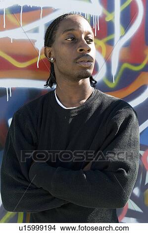 Picture - Young man with attitude. Fotosearch