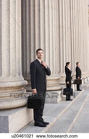 Attorneys waiting on courthouse steps View Large Photo Image Stock Image - Attorneys waiting on courthouse steps. Fotosearch