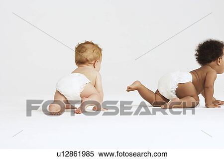 Babies Crawling Away View Large Photo Image Stock Photography - Babies Crawling Away. Fotosearch