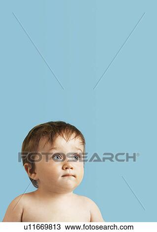 Baby looking up View Large Photo Image Stock Image - Baby looking up. Fotosearch