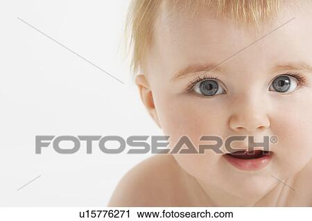 Baby with fuzzy hair and open mouth View Large Photo Image Stock Image - Baby with fuzzy hair and open mouth. Fotosearch