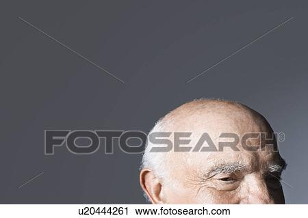Balding senior man, high section, in studio View Large Photo Image Stock Image - Balding senior man, high section, in studio. Fotosearch
