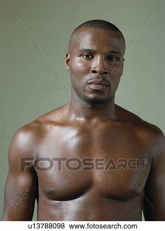 Bare-chested boxer, portrait View Large Photo Image Stock Photo - Bare-chested boxer, portrait. Fotosearch