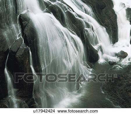 Picture - Cascade waterfall, elevated view. Fotosearch