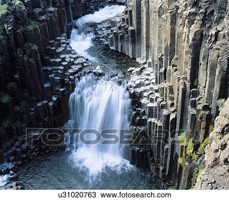 Cascade waterfall, elevated view View Large Photo Image Stock Image - Cascade waterfall, elevated view. Fotosearch