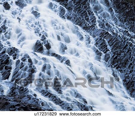 Cascade waterfall, low angle view View Large Photo Image Stock Photo - Cascade waterfall, low angle view. Fotosearch