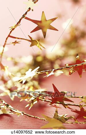Christmas star decorations, close-up View Large Photo Image Stock Image - Christmas star decorations, close-up. Fotosearch