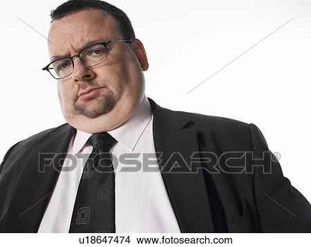 Picture - Concerned businessman, portrait. Fotosearch