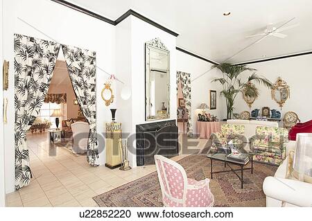 Eclectic living room View Large Photo Image Stock Image - Eclectic living room. Fotosearch