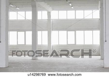Empty warehouse View Large Photo Image Stock Photo - Empty warehouse. Fotosearch