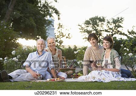 Family on picnic View Large Photo Image Stock Image - Family on picnic. Fotosearch