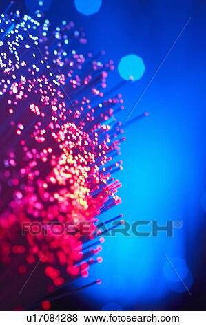 Stock Photo - Fiber Optic Light Wand, close up. Fotosearch
