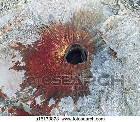 Hole in rock, view from above View Large Photo Image Stock Image - Hole in rock, view from above. Fotosearch
