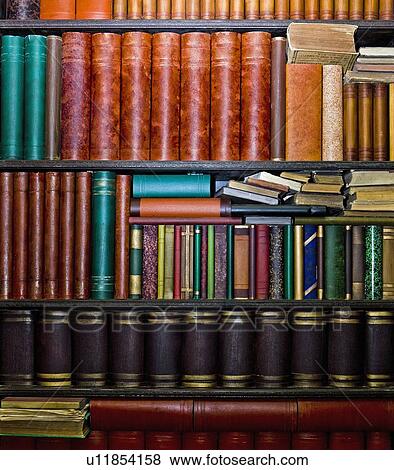 Stock Photo - LIbrary of books in Bulla, Murcia, Spain. Fotosearch