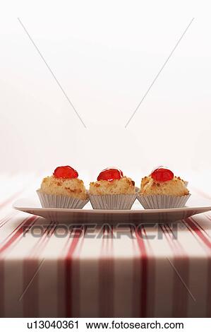 Stock Image - Macaroons on plate. Fotosearch