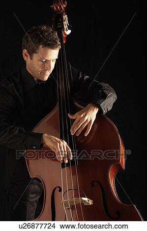 Man Playing Double Bass View Large Photo Image Picture - Man Playing Double Bass. Fotosearch