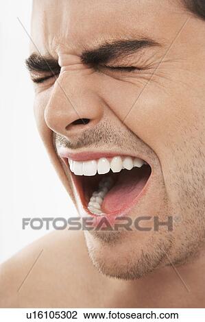 Man Shouting View Large Photo Image Stock Image - Man Shouting. Fotosearch