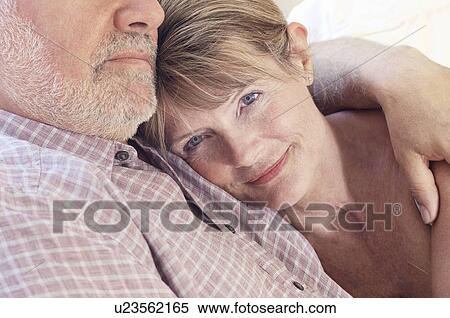 Middle aged couple, close up of woman View Large Photo Image Stock Photography - Middle aged couple, close up of woman. Fotosearch