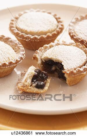 Mince pies on plate, close-up View Large Photo Image Stock Image - Mince pies on plate, close-up. Fotosearch