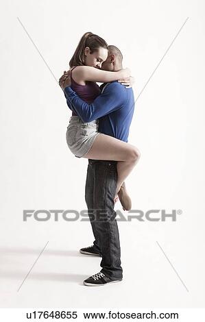 Stock Photography - Modern dance couple embrace. Fotosearch