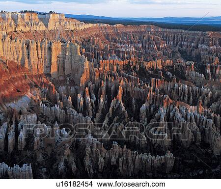 Picture - Rock formations, elevated view. Fotosearch