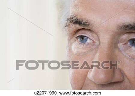 Senior Man, close up of eyes and face View Large Photo Image Stock Image - Senior Man, close up of eyes and face. Fotosearch