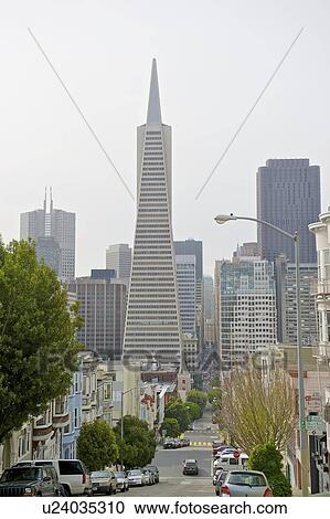 Stock Image - Transamerica Pyramid, San Francisco designed by William Pereira. Fotosearch