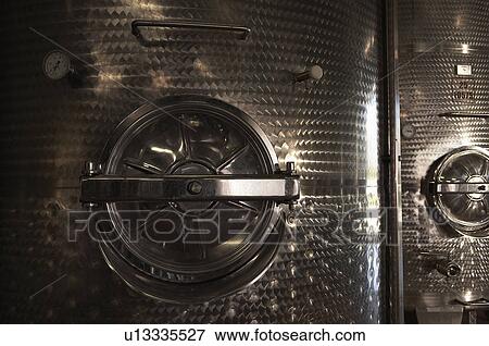 Wine vats, close-up View Large Photo Image Stock Photo - Wine vats, close-up. Fotosearch