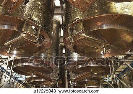 Wine vats, low angle view View Large Photo Image Stock Image - Wine vats, low angle view. Fotosearch