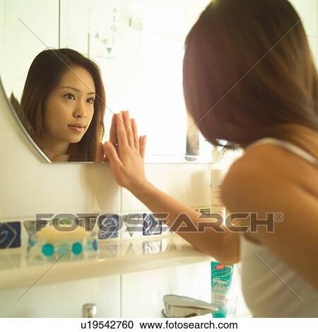 Bathroom, Head And Shoulders, Brown Hair, Asian Ethnicity View Large Photo Image Stock Image - Bathroom, Head And Shoulders, Brown Hair, Asian Ethnicity. Fotosearch