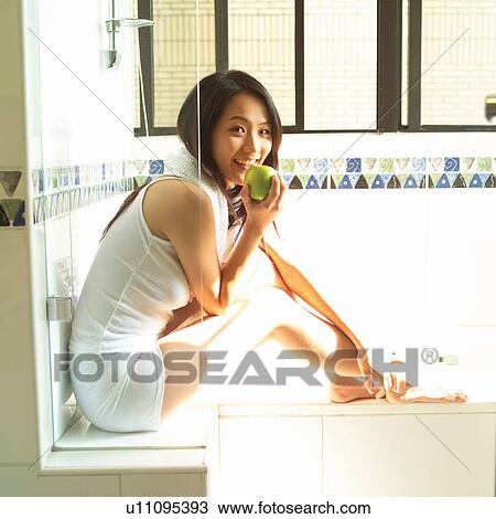 One Young Woman Only, Youth Culture, Happiness, Square, Fruit, Straight Hair View Large Photo Image Stock Image - One Young Woman Only, Youth Culture, Happiness, Square, Fruit, Straight Hair. Fotosearch