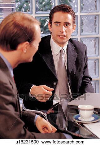 Stock Image - brown hair, business, conference. Fotosearch