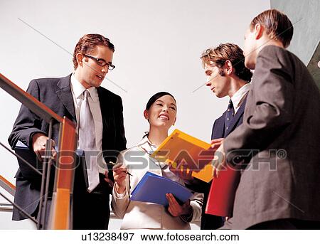Stock Photo - brown hair, business, corporate. Fotosearch