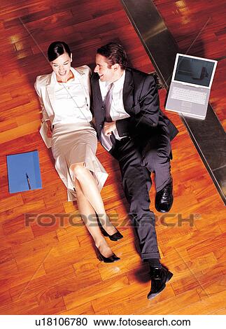recreation, business, employees, comfortable, work, brown hair View Large Photo Image Stock Image - recreation, business, employees, comfortable, work, brown hair. Fotosearch