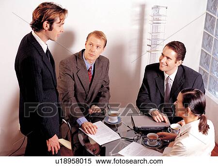 workplace, management, talking, formal, discussing, discussion, together View Large Photo Image Stock Photography - workplace, management, talking, formal, discussing, discussion, together. Fotosearch
