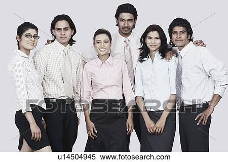 Portrait of a group of business executives smiling View Large Photo Image Stock Photography - Portrait of a group of business executives smiling. Fotosearch