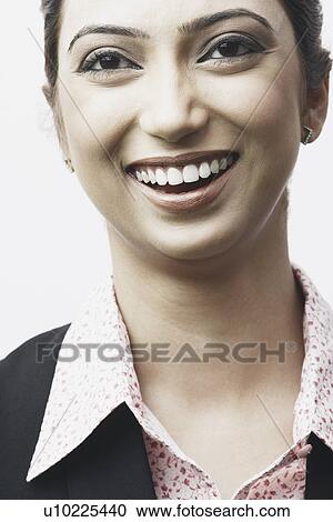 Portrait of a businesswoman smiling View Large Photo Image Stock Image - Portrait of a businesswoman smiling. Fotosearch