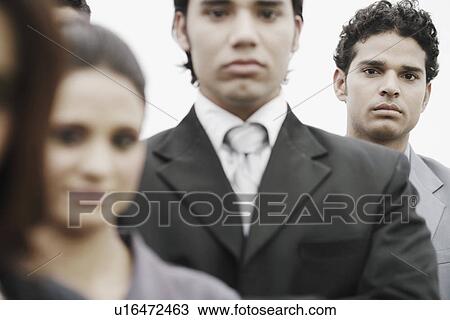Stock Image - Portrait of two businessmen. Fotosearch