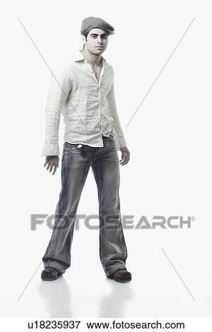 Stock Photo - Close-up of a young man posing. Fotosearch