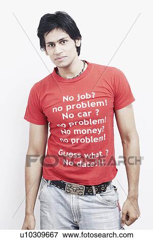 Stock Photo - Portrait of a young man posing. Fotosearch