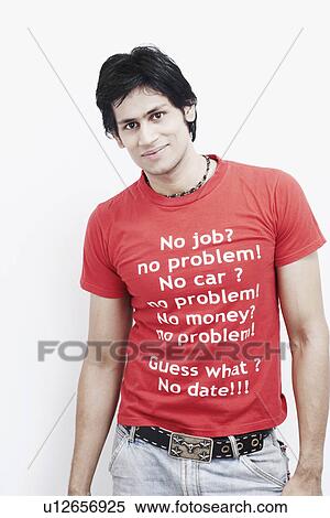 Stock Photography - Portrait of a young man posing. Fotosearch