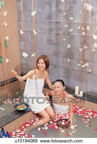 asian ethnicity, bathrobe, bathing, adults View Large Photo Image Stock Photo - asian ethnicity, bathrobe, bathing, adults. Fotosearch