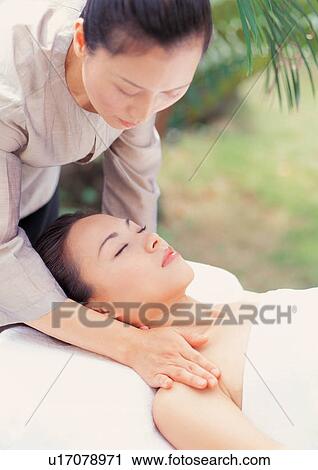 leisure, care, close-up, head and shoulder, beauty treatment, beauty spa female, relaxation View Large Photo Image Stock Image - leisure, care, close-up, head and shoulder, beauty treatment, beauty spa female, relaxation. Fotosearch