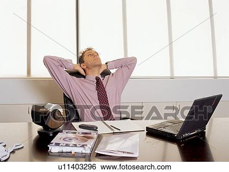looking up, day, business man, documents, stretching, head and shoulder View Large Photo Image Stock Photograph - looking up, day, business man, documents, stretching, head and shoulder. Fotosearch