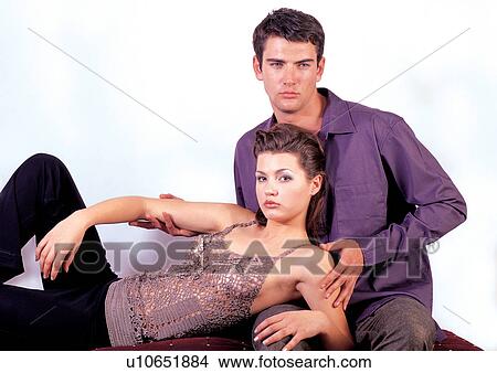 young woman, emotion, young adult, quarter length, couples, togetherness View Large Photo Image Picture - young woman, emotion, young adult, quarter length, couples, togetherness. Fotosearch