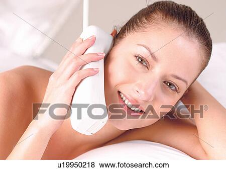 brown hair, cheerful, clean View Large Photo Image Stock Photo - brown hair, cheerful, clean. Fotosearch