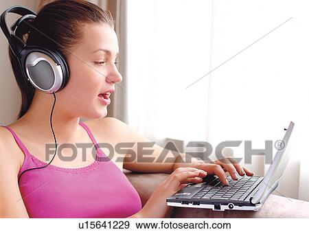 brown hair, curtain, day View Large Photo Image Stock Photo - brown hair, curtain, day. Fotosearch