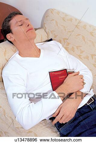 Stock Photograph - young man, brown hair, youthful. Fotosearch