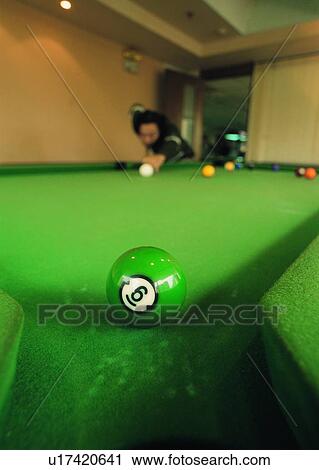 Stock Image - ball, sport, leisure, exercise, billiards, cushion. Fotosearch