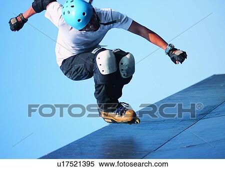 Stock Photography - recreation, skate, skater, inline skates, helmet, sport, protector. Fotosearch
